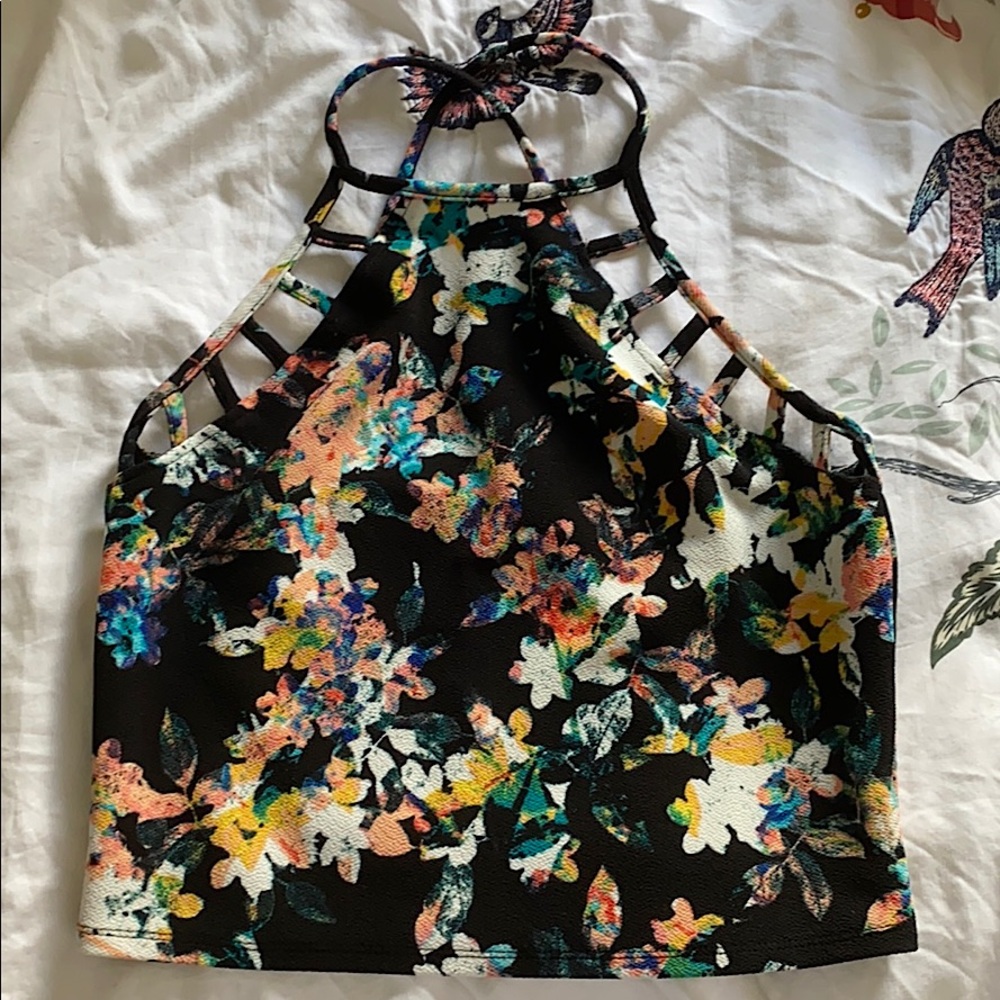 Multicolored Floral Tank Top